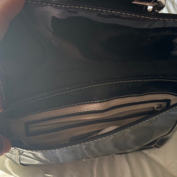 Ann Taylor Black Patent Leather Wristlet - Picture 5 of 6